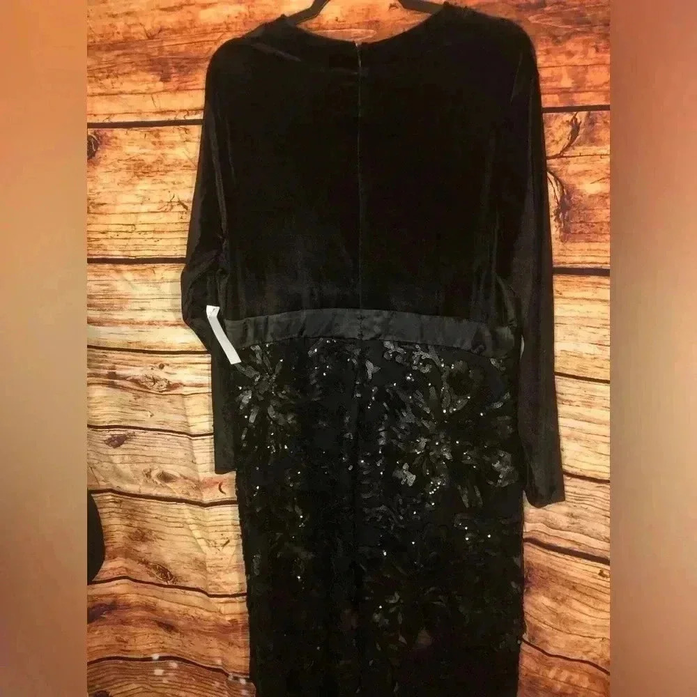 Sequin Lace High-Low Dress - Picture 13 of 16